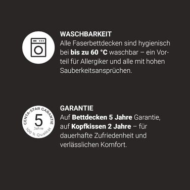 Подушка Centa-Star Royal, 40 x 80 см, волокна Primaloft Bio з кульками, змінний наповнювач, із застібкою-блискавкою, Oeko-Tex Standard 100 Клас 1