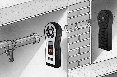 Пристрій для наведення свердла Umarex Laserliner CenterScanner Plus (складається з передавача приймача, для вирівнювання каналу свердла до 150 см, світлодіодні індикатори, виявлення металу/напруги) 075.300A Centre Scanner Plus