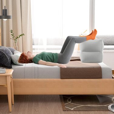 Куб для підтримки дисків, куб для підтримки дисків для позиціонування ступінчастого ліжка, куб для позиціонування ступінчастого ліжка, надувна подушка для підняття ніг, подушка для підтримки дисків, підставка для ніг для вправ на спину, подушка для позиці