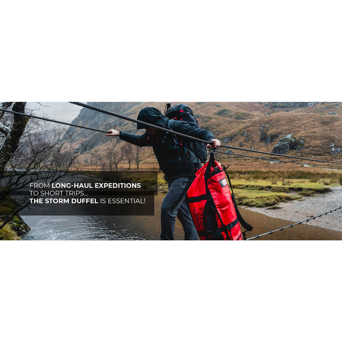 Сумка дорожня водозахисна Highlander Storm Kitbag 65L Red (DB123-RD)