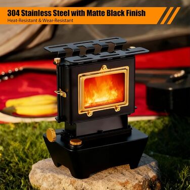 Портативний гасовий ліхтар з резервуаром для оливи на 525 мл, гасовий обігрівач для кемпінгу, багатофункціональна кемпінгова плита з сумкою для зберігання зовнішнього освітлення, обігріву та приготування їжі.