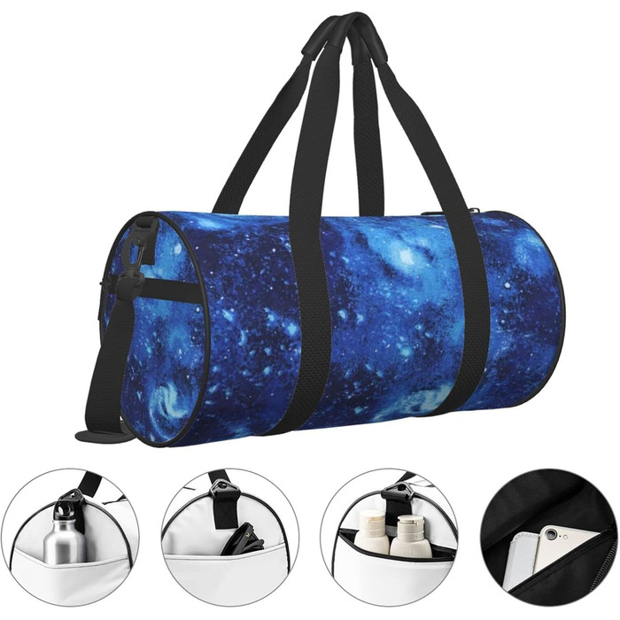 Універсальна дорожня сумка Блакисний Всесвіт, спортивна сумка для чоловіків та жінок, велика спортивна сумка-мішок