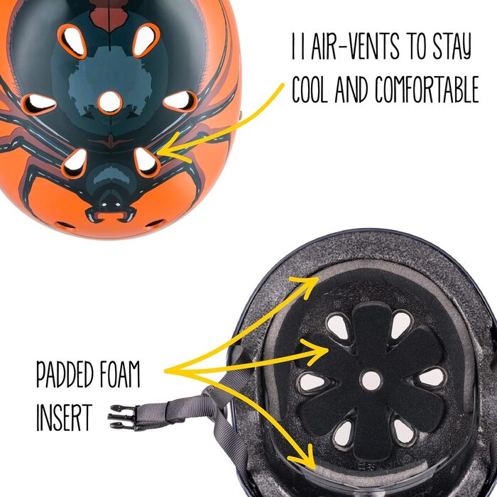 Дитячий шолом велосипедний шолом для дівчаток і хлопчиків чоловічий і жіночий - Повністю регульований - Світлодіодний задній ліхта