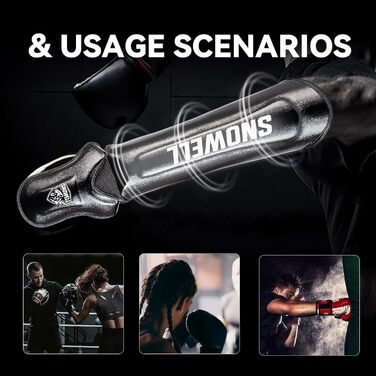 Щитки для гомілок для кікбоксингу синтетична шкіра, подвійна пінопластова підкладка, легкі та гнучкі, для муай-тай, ММА та бойових мистецтв без металевого кільця чорні