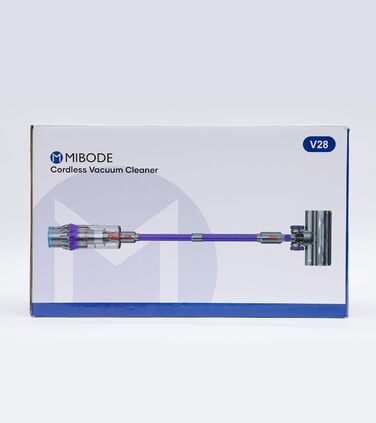 Акумуляторний пилосос MIBODE 45000Pa, акумуляторний пилосос потужністю 550 Вт з інтелектуальним дисплеєм, до 60 хвилин роботи, пил