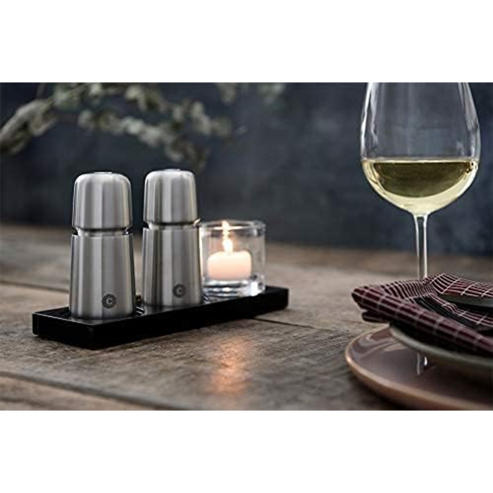 З керамічним подрібнювачем - Поставляється в красивій подарунковій коробці для гурмана (168 мм, нержавіюча сталь) - ука 168 мм (1 упаковка) нержавіюча сталь