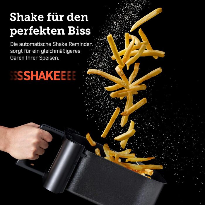 Фритюрниця COSORI Hot Air Fryer XXL 6.2 л з оновленою технологією Rapid Air, 55 енергозбереження, для 3-5 осіб, фритюрниця 12 в 1, 30 книг рецептів, один сенсорний крін, 1700 Вт 6.2 л Clear Blaze Grey