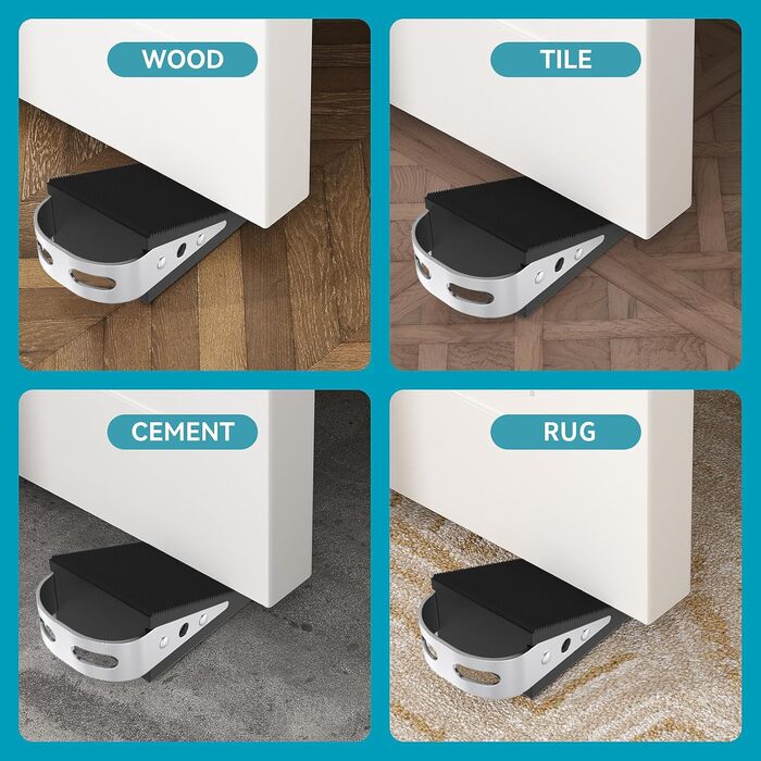 Гумовий дверний клин FLORA GUARD в упаковці 2 шт. - можна складати Високоефективний дверний клин, стійкий до подряпин, нековзний,