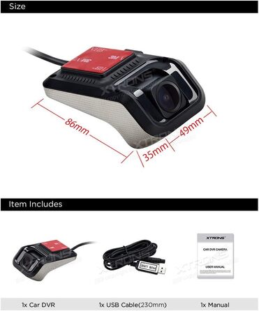 Автомобільна камера Автомобільний відеореєстратор Відеореєстратор Приладова камера 140 Ширококутова камера USB Міні-рекордер, нічн