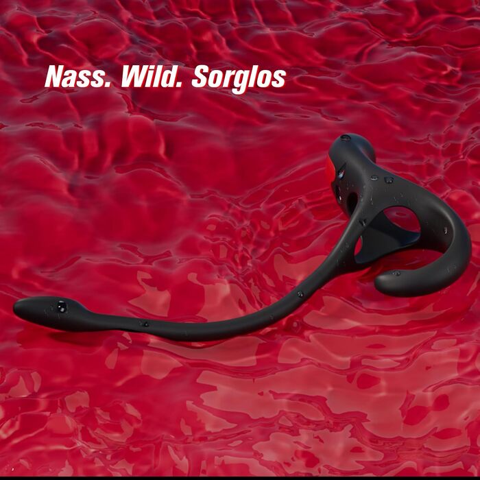 Вібруючий анальний масажер YAWNSHE, з потрійним ерекційним кільцем і стимулятором клітора