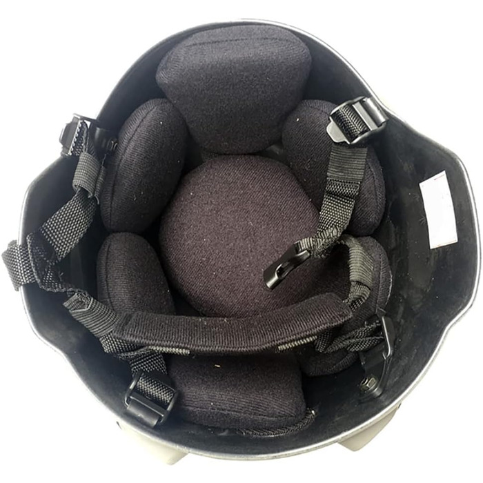 Шолом Fast, з м&39якою підкладкою, 22.05-23.62 дюйма, універсальний розмір, шолом для страйкболу/пейнтболу, регульована бічна планка, кріплення для NVG, захисний від ударів для полювання, чорний