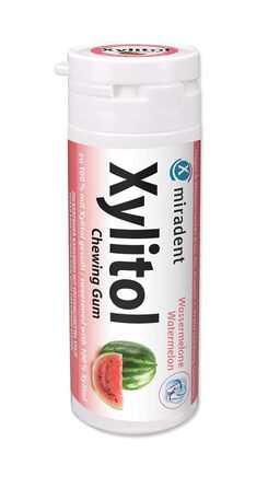 Жувальна гумка miradent Xylitol Dental Care кавун– 12 шт.