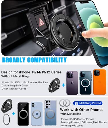 Автомобільний тримач для мобільного телефону Mengfly, підставка для телефону з вентиляційним отвором, автомобільне кріплення, для