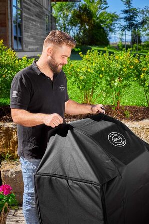 Захисний чохол RSLE для BBQ-станції VIDERO G3/G3-S, високоякісний 100 поліестер з PU-покриттям, зі зручною блискавкою, всепогодний, чорний