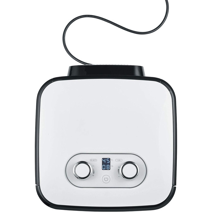 З 4 лотками з нержавіючої сталі, 400 Вт, 24-годинний таймер, регулятор температури 35-80C, дуже компактний, чорний, 2042EU