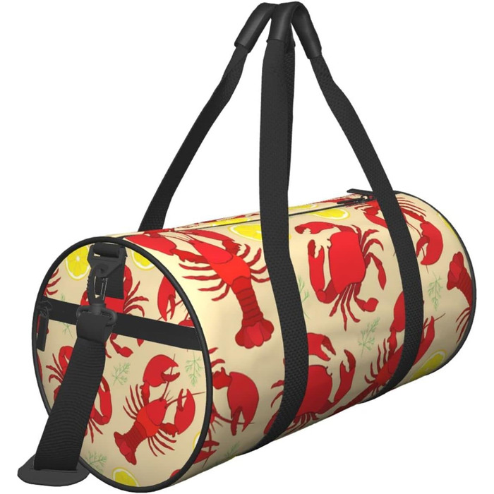 Дорожня сумка-хобо з дизайном омарів та крабів, спортивна сумка для чоловіків та жінок, сумка-мішок, спортивна сумка