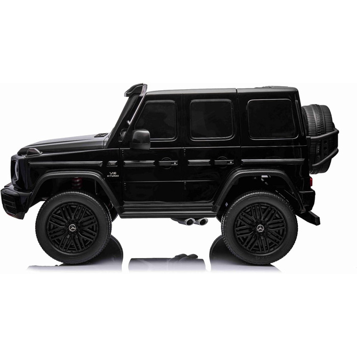 Дитячий електромобіль 4х4 12V 2-місний Mercedes AMG G63 G Class, чорний, MP3 плеєр з USB/AUX входом, акумулятор 12V14Ah, підвіска