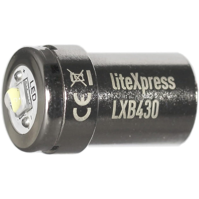 Модуль оновлення світлодіодного світильника LiteXpress LXB430 з двома режимами роботи, 430 або 40 люменів ТІЛЬКИ для використання з 2 ліхтариками Maglite з батарейками C/D