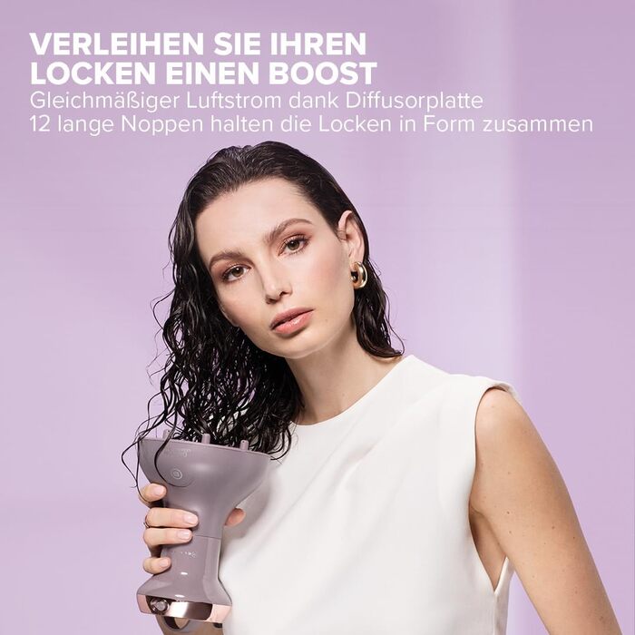 Дифузор для кучерявого волосся Bellissima Diffon Ceramic & Argan для визначених, блискучих та зволожених локонів, антифриз-ефект, керамічне покриття та арганова олія