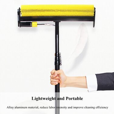 Щітка для чищення Електрична щітка для чищення фотоелектричних сонячних панелей з літієвою батареєю, висувний набір для чищення ві