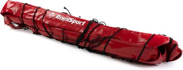 Професійна волейбольна сітка RomiSport для пляжного волейболу, 8,5 м, жовта, Всепогодна (для залів та вулиці)