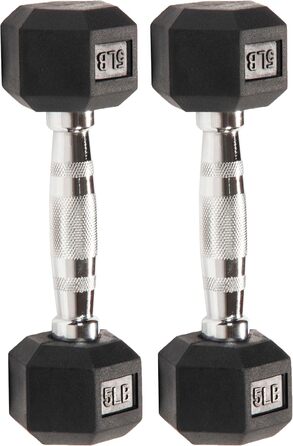 Гантелі Fitvids Rubberized Hex 5 LB (2×2,27 кг)