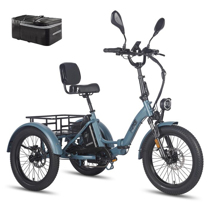 Колісний складний електровелосипед 48V 23.45Ah акумулятор 115KM шосейний офіційний Жіночий електровелосипед 180KG, електричні велосипеди 65Nm, Fat електровелосипед для чоловіків 20 дюймів, вантажний електровелосипед IPX5 оновлення, синій, шосейний акумуля