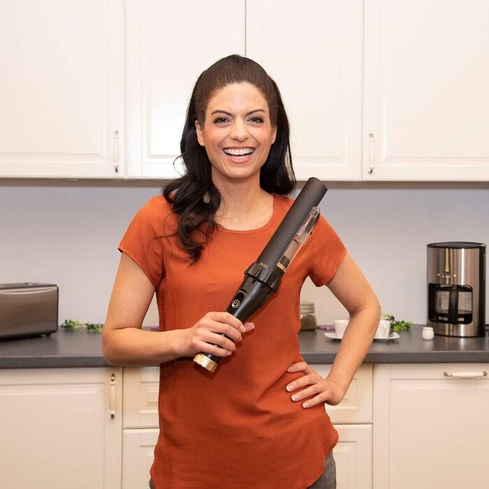 Акумуляторний ручний пилосос без мішка - акумуляторний пилосос з великою кількістю аксесуарів, включаючи довгу гнучку насадку - та