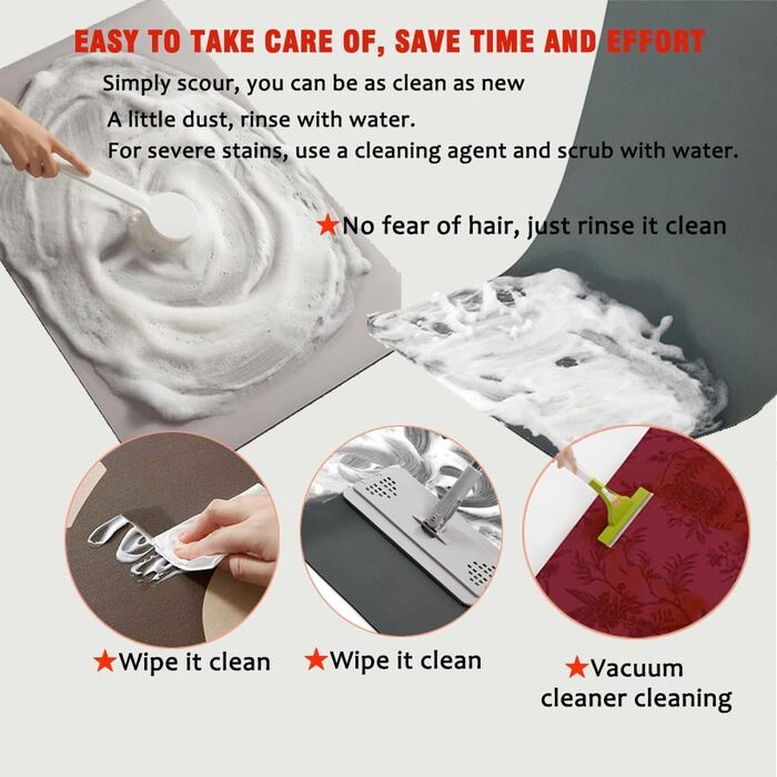 Суперпоглинаючий килимок для підлоги 90x150 см, швидковисихаючий килимок для ванної кімнати, килимки для ванної, килимки для ванної, нековзний, що прається, килимок для ванної з каменю, килимок для ванної кімнати, килимок для ванної кімнати, килимок для в