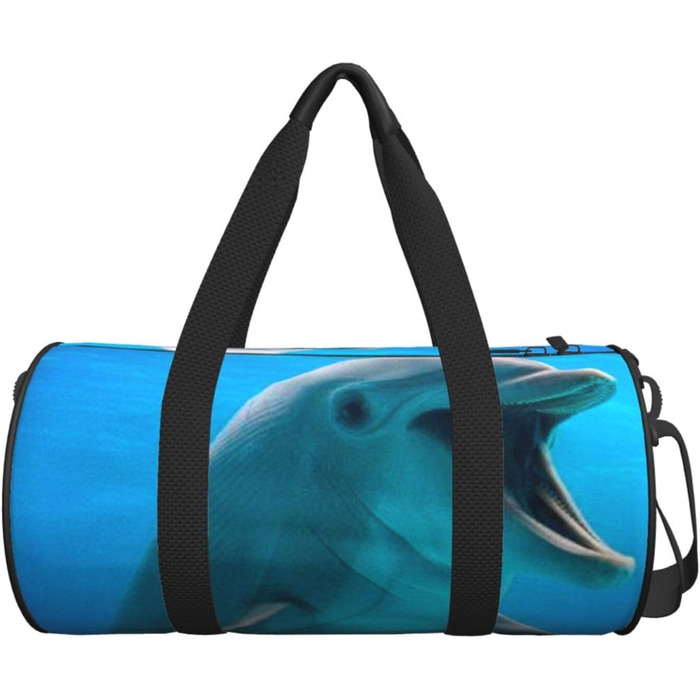 Дорожня сумка Щасливий Дельфін великої місткості, легка та міцна, ідеальний подарунок для подорожей, відпустки, ділових поїздок та іншого, Щасливий Дельфін, універсальний розмір
