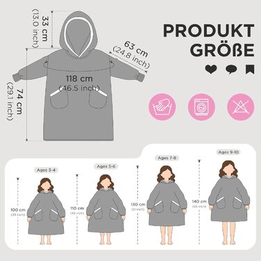 Дитяча ковдра-толстовка великого розміру, портативна ковдра з шерпа-флісу з рукавами та кишенями, м&39яка тепла затишна толстовка з капюшоном для дівчаток та хлопчиків, колір авокадо