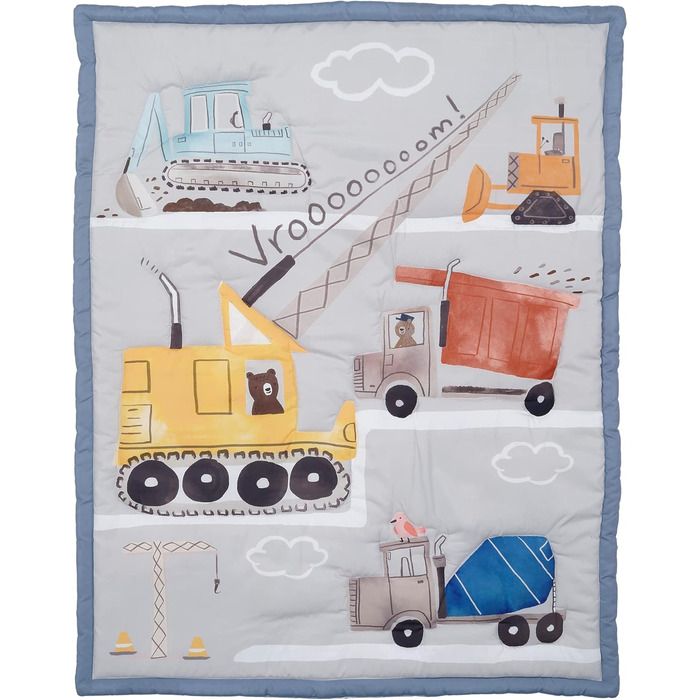 Комплект постільної білизни Bedtime Originals Construction Zone для дитячого ліжечка, 3 шт.