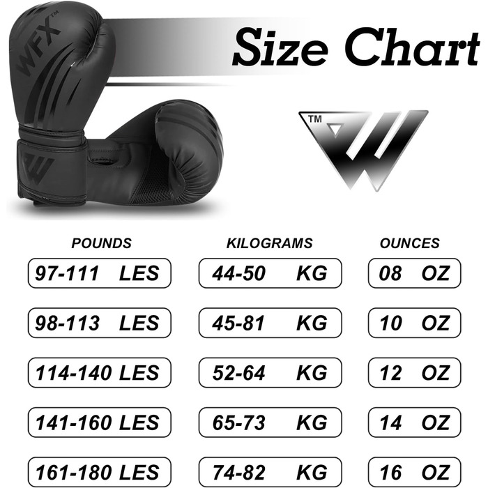 Шкіряні боксерські рукавички WFX, професійні, MMA, спаринг, кікбоксинг, боксерська груша, тренувальні, муай-тай, 355 г