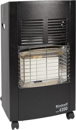 Керамічний газовий обігрівач Einhell KGH 4200 (вкл. регулятор тиску газу), чорний, 4200 Вт