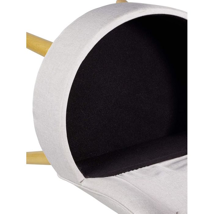 Крісло ECHTWERK Вінс, м&39яке крісло, зручне крісло, висока спинка, м&39яка пінопластова підкладка, дерев&39яні ніжки, 6,2 кг, сірий колір