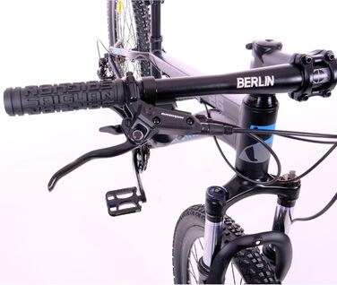 Гірський велосипед MTB1 з повним комплектом Shimano 21-швидкісна Shimano FD-TZ500/RD-TY300D, гідравлічні дискові гальма Dacron, чорно-сріблястий колір, колеса 27,5 дюймів та висота рами 46 см