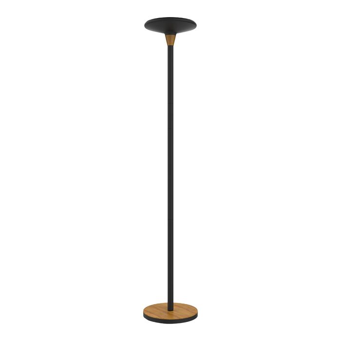 Стеля-торшер Unilux Baly Bamboo LED з функцією димування, чорний бамбук