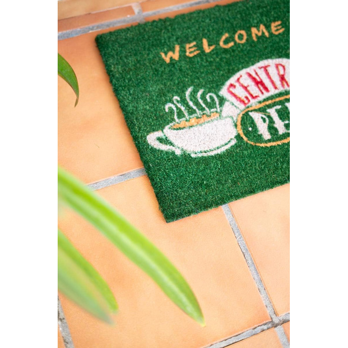 Килимок Grupo Erik Coconut Mat Friends Central Perk - Килимок для вловлювання бруду 40x60 см - Веселий килимок - Килимок для дверей для приміщень 40 x 60 см (прямокутний) Central Perk