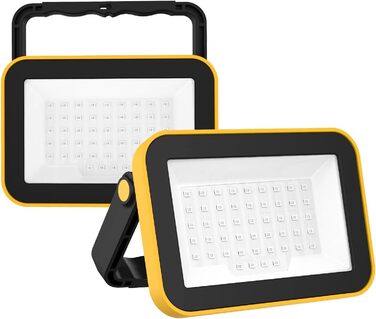 Багатофункціональний світлодіодний будівельний ліхтар із водонепроникним класом захисту IPX4 та акумулятором ємністю 2000 мАг для застосування на вулиці та всередині приміщень. Портативний будівельний ліхтар.