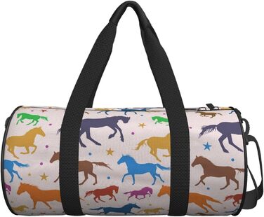 Яскраві дорожні сумки Скачучі коні, спортивні сумки для фітнесу та подорожей, велика сумка для покупок та подорожей, сумки на нічліг та на вихідні для чоловіків та жінок