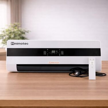 Керамічний настінний вентилятор-обігрівач Dad 3000 Вт, тихий &lt45 дБ, з пультом дистанційного керування, світлодіодним дисплеєм, таймером та коливальною решіткою, захист IPX2 та захист від перегріву