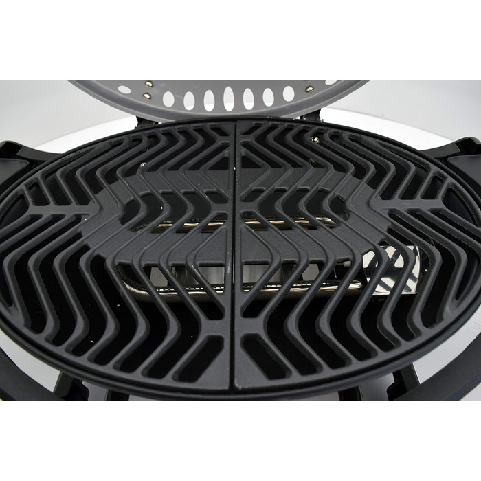 Газовий гриль для кемпінгу Crosby I Преміум. Компактний та мобільний газовий гриль для ідеального барбекю. Сірий колір