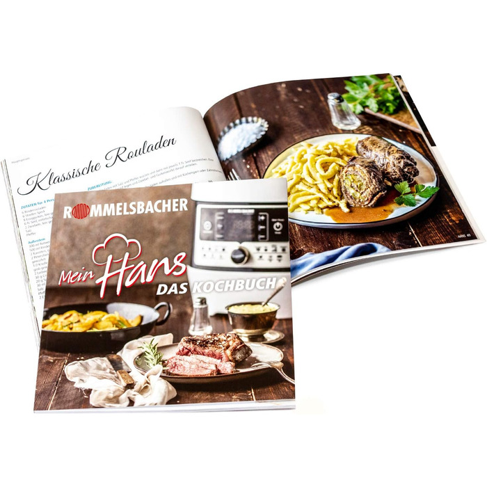 Електрична пароварка MD 1000 'MeinHans - оригінал - 14 автоматичних програм, регульованих від 40 C до 170 C, 2 рівні тиску пари, к