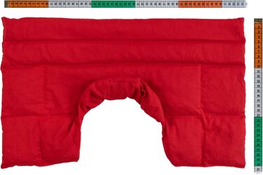 Подушка для плечей та шиї з коміром Вишнева кісточка органічна червона тканина забезпечує тепло для шиї альтернатива традиційній подушці для шиї