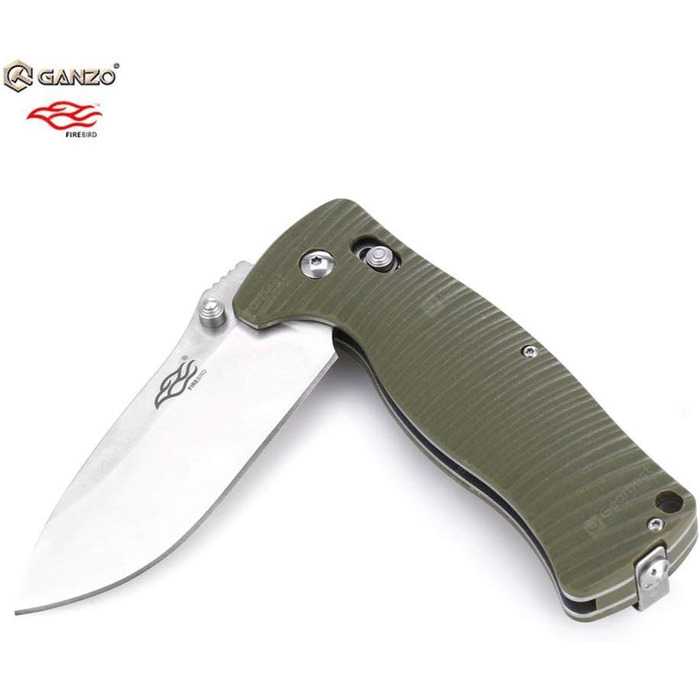 Ніж Ganzo G720 Колір рукоятки зелений - Довжина клинка 9 см - Механізм замикання G-Lock - Сталь клинка нержавіюча сталь 440C