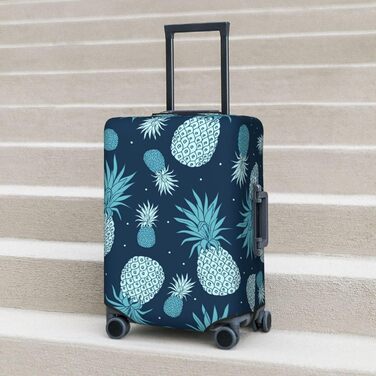 Чохол для валізи Ananas, міцний захист, підходить для багажу розміром 45.7-81.3 см, малий, Чорний