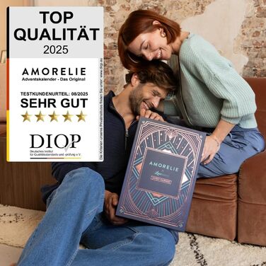 Еротичний адвент-календар AMORELIE Original 2025, 24 інтимні сюрпризи для пар