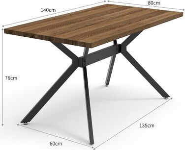 Обідній стіл з 4 стільцями, дерев&39яний обідній стіл 140x80x76 з темною стільницею, обідній стілець, що обертається на 360, з підлокітниками, гарнітур для кухні, вітальні та їдальні, сучасний м&39який стілець бежевого кольору, 4 бежевого кольору, стіл з 