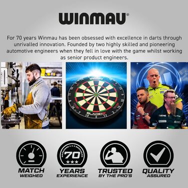 Серія мішень для дартсу WINMAU Diamond Plus мішень для дартсу Diamond Plus, набори для обрамлення та шаф з дартсами та аксесуарами 5003