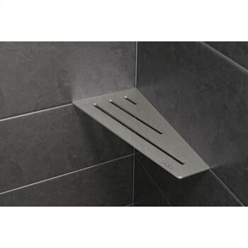 Кутова полиця SHELF-S3 Wave з матової нержавіючої сталі